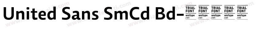 United Sans SmCd Bd字体转换